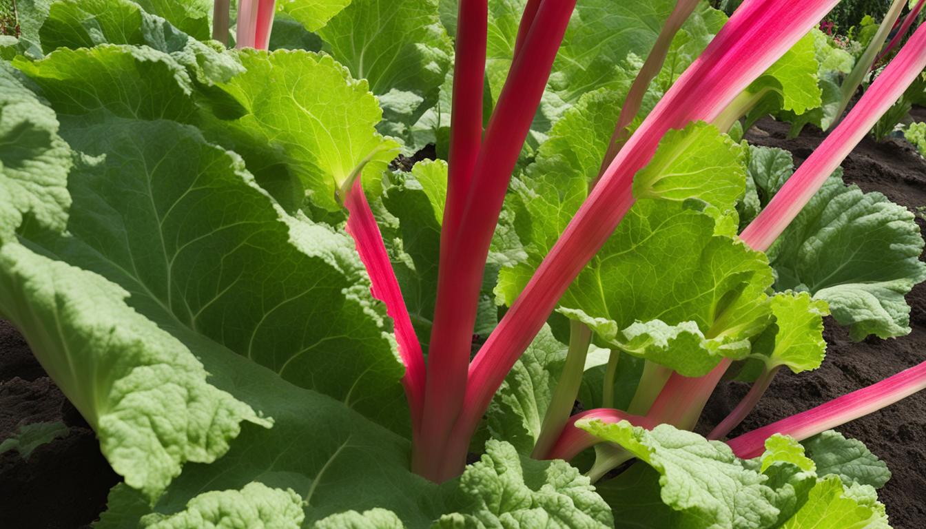 "Rhubarb in the Organic Garden: Care and Harvesting"